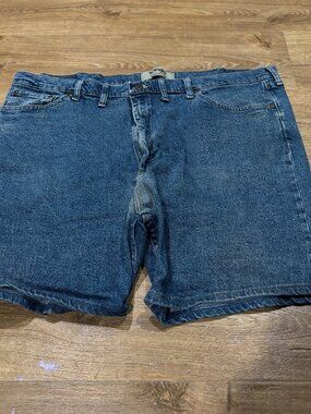 Nice Faded Blue Wash Wrangler Denim Jorts Jean Shorts